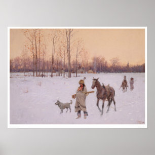 Pôster Indianos na neve (0565A)