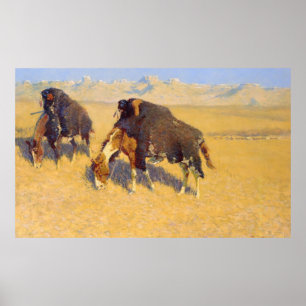 Poster Indianos Simulando Buffalo