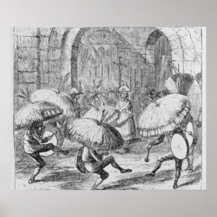 Pôster Indians Celebrating the Chuno or Potato