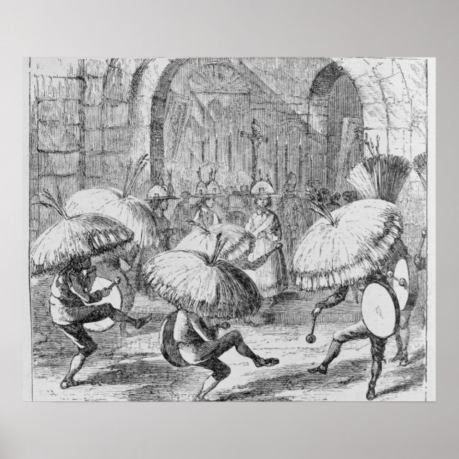 Pôster Indians Celebrating the Chuno or Potato (Frente)