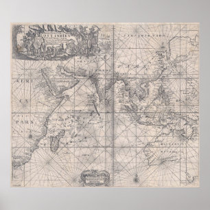 Pôster Índias do leste holandesas 1689 - MUITO de alta