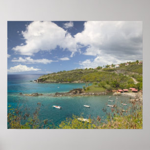 Poster ÍNDIAS OCIDENTAIS FRANCESAS (FWI), Guadaloupe, Bas