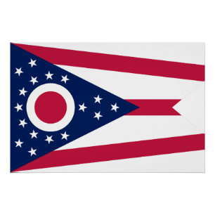 Pôster Indicador do Estado de Ohio