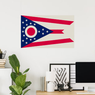 Poster Indicador Ohio: A faixa do Estado de Buckeye