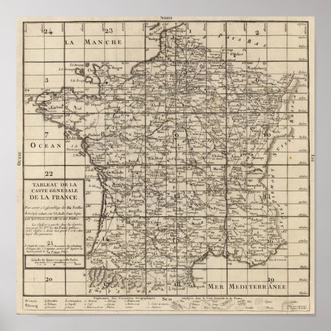 Poster Índice de França (Frente)