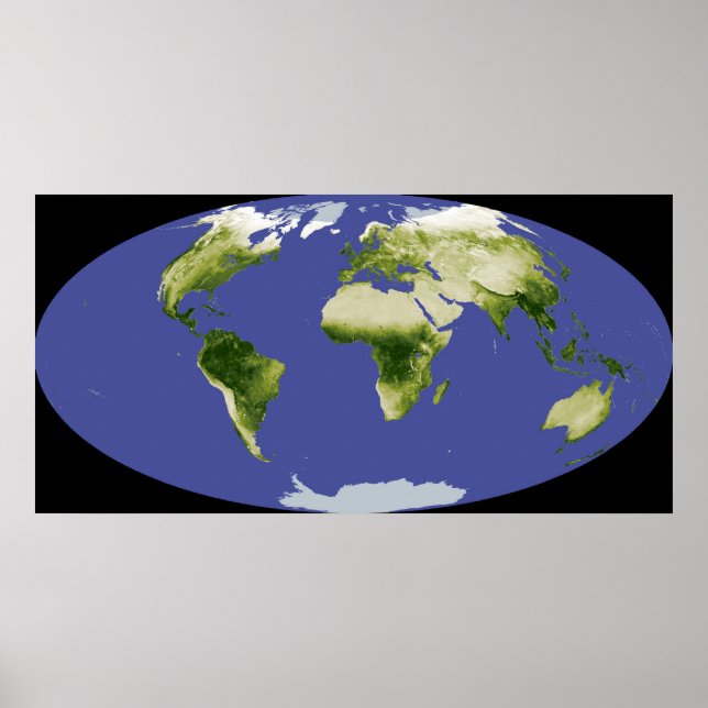 Pôster Índice de Vegetação da Diferença Normalizada (Frente)