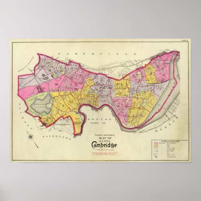 Poster Índice do Atlas de Cambridge (Frente)