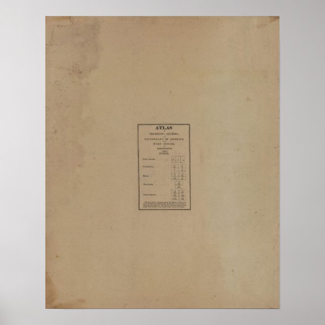 Pôster Índice para Atlas (Frente)