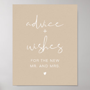 Poster ÍNDIE Bohemian Beige - Sinal de desejo e conselho