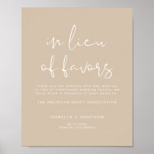 Poster INDIE Boho Beige Lieu de Favores Casamento