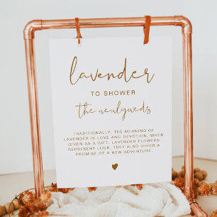Poster ÍNDIE Boho - Lavanda Laranja Queimada Sinal de Cas
