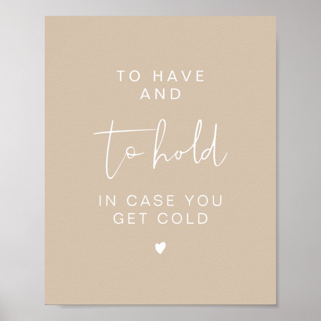 Poster INDIE Boho para ter e manter o cobertor de casamen (Frente)