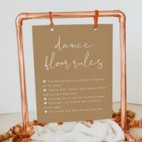 ÍNDIE Boho Sinal de Regras de Piso de Dança de Cas