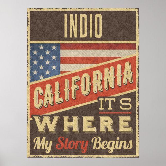 Poster Indio California (Frente)