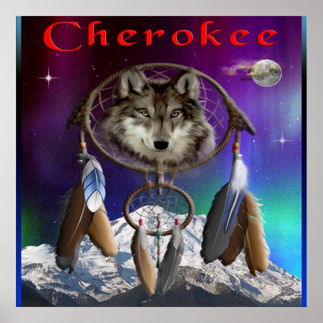 Poster índio Cherokee (Frente)