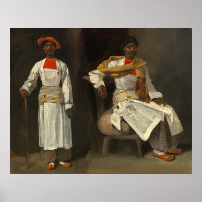 Poster Índio de Calcutá - Eugène Delacroix Fine Art (Frente)