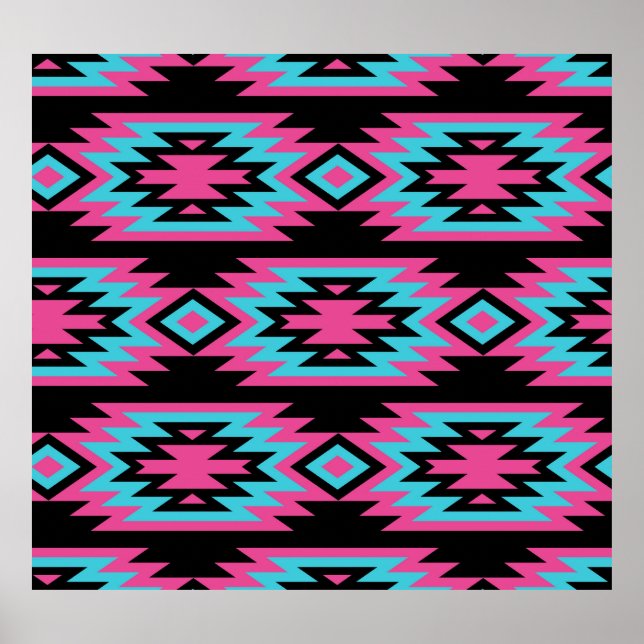 Poster Índio étnico-americano: Aztec Motifs. (Frente)