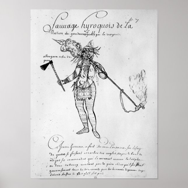 Pôster Índio Iroquense do Canadá (Frente)