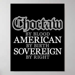 Poster Índio Nativo Americano Choctaw