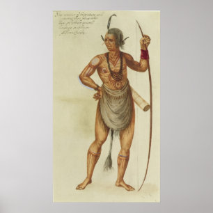 Pôster Índio no Corpo da Tinta