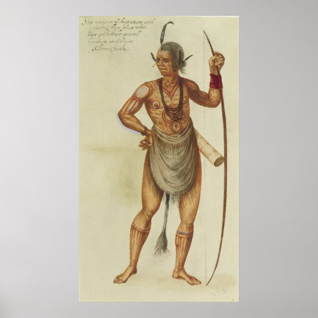 Pôster Índio no Corpo da Tinta (Frente)
