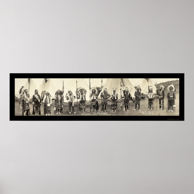 Poster Índios Astoria OR Foto 1911 (Frente)