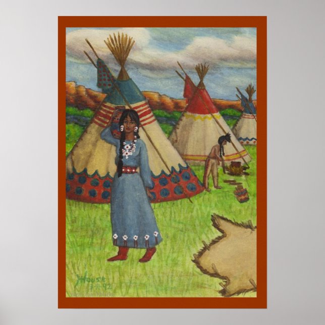 Pôster Índios pés negros (Frente)