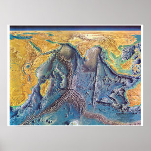 Poster "Indischer Ozean: Der 1967 Meeresboden…