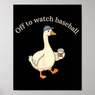 Poster Indo assistir beisebol mãe de beisebol engraçada g