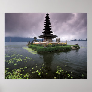 Pôster Indonésia, Bali, Templo de Ulun Danu.
