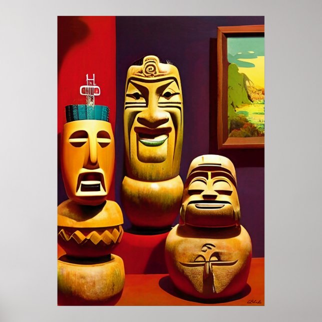 Poster Indoor Tiki Life Ken Gage Art (Frente)