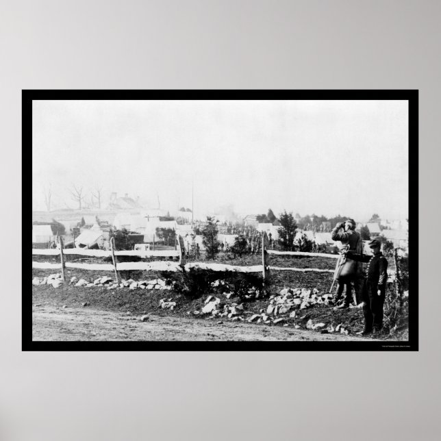 Poster Infantaria e Campo em Tenallytown 1864 (Frente)