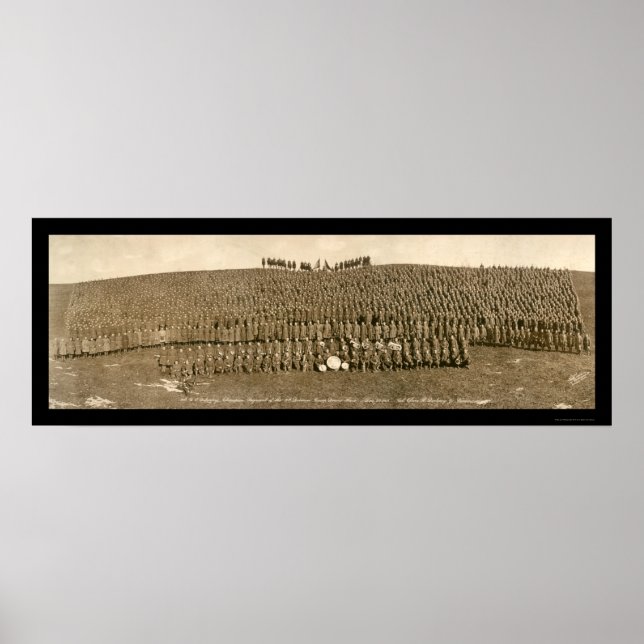 Poster Infantry Camp Devens Photo 1918 (Frente)