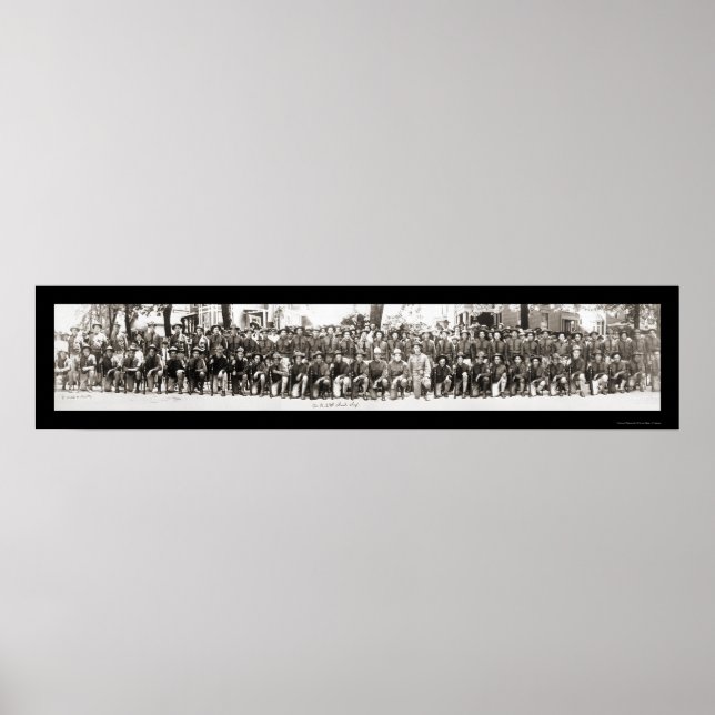 Poster Infantrymen Rifles WI Foto 1917 (Frente)