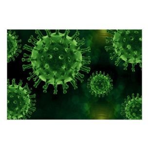 Pôster Infecção pelo agente patogênico do vírus de Co
