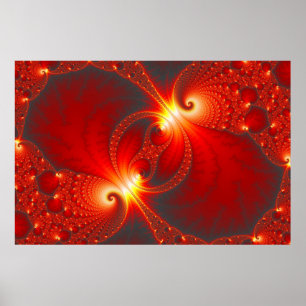 Poster Inferno - Arte Fractal