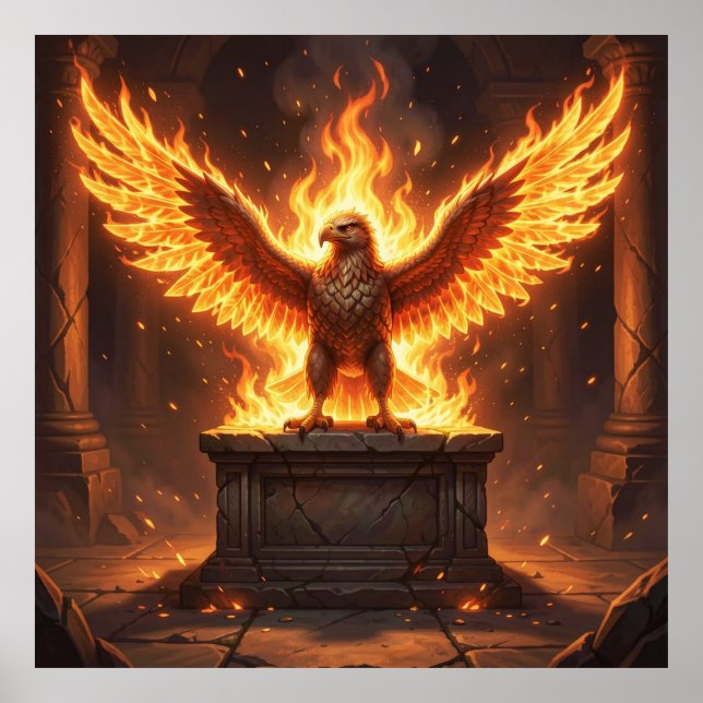 Poster Inferno do Guardião Mítico (Frente)