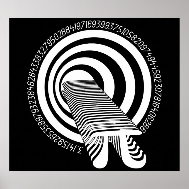 Pôster Infinidade do Geek Matemático Pi Day (Frente)