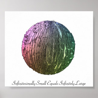 Pôster Infinitesimalmente Pequeno Igual Infinitamente Gra