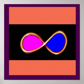 Poster INFINITO AMOR VERDADEIRO cosmos matemática ciência