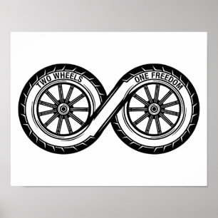 Poster Infinito Duas Rodas Liberdade