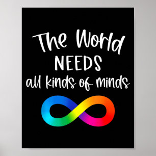 Poster Infinito O Mundo Precisa de Todos os Tipos de Ment