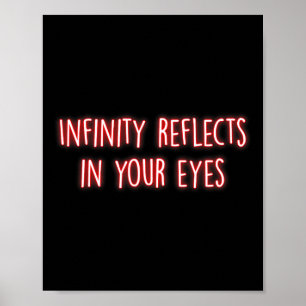 Poster Infinito Reflete Nos Seus Olhos Mindfulness Paz In