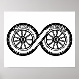 Poster Infinity Two Wheels Freedom
