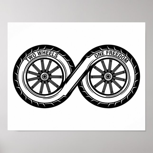 Poster Infinity Two Wheels Freedom (Frente)