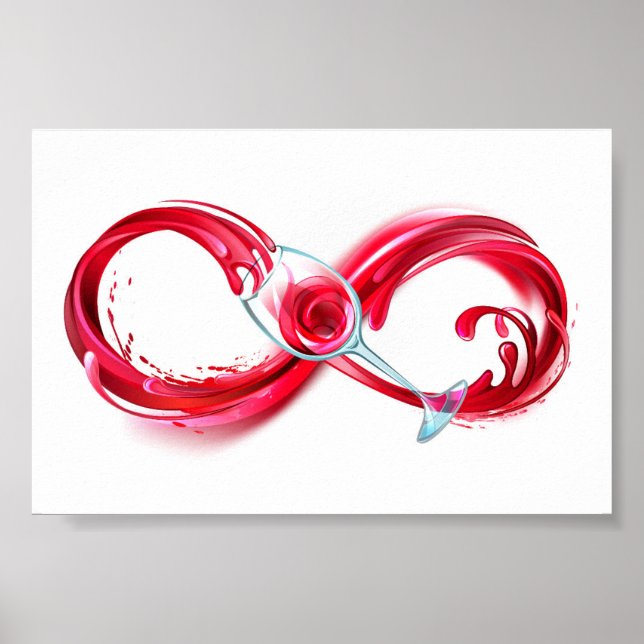 Poster Infinity with Red Wine (Frente)