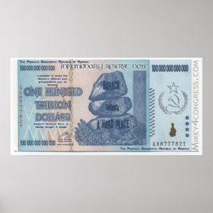 Pôster Inflação em que você pode acreditar!