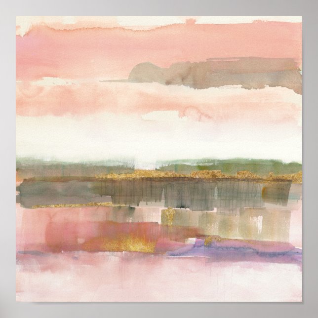 Pôster Influência da Corda Dourada de Linha e Cor (Frente)