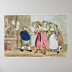 Pôster Influência fêmea, ou as canvas de Devonshire