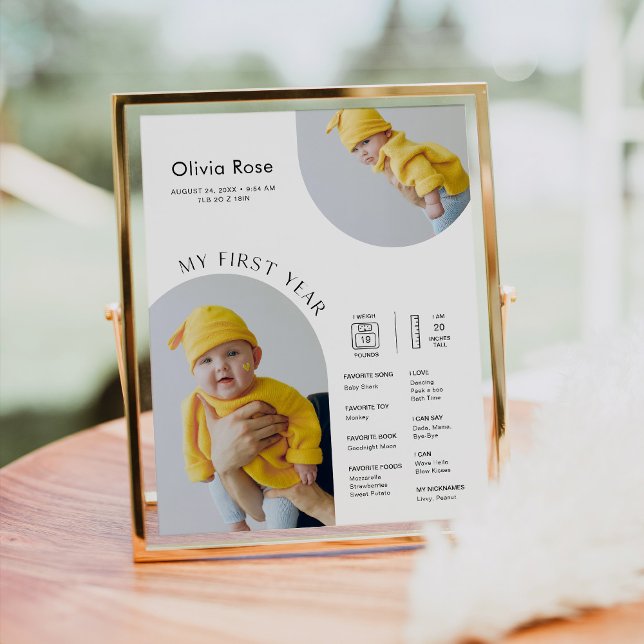 Poster Infográfico de marco do primeiro aniversario HARLO (Criador carregado)